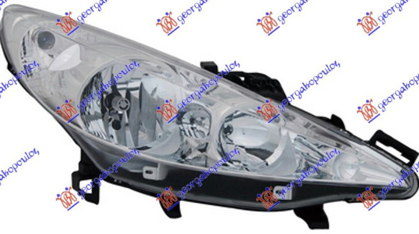 Far Electric Dreapta Peugeot 207 An 2006 2007 2008 2009 2010 2011 2012 2013 2014