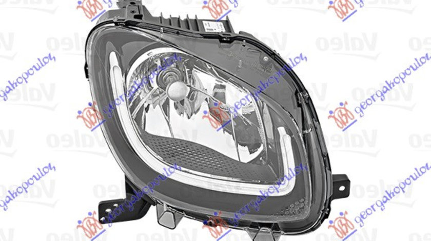 Far Electric Dreapta Smart ForTwo An 2014 2015 2016 2017 2018 2019 2020 (LED+DRL) (Welcome Function)