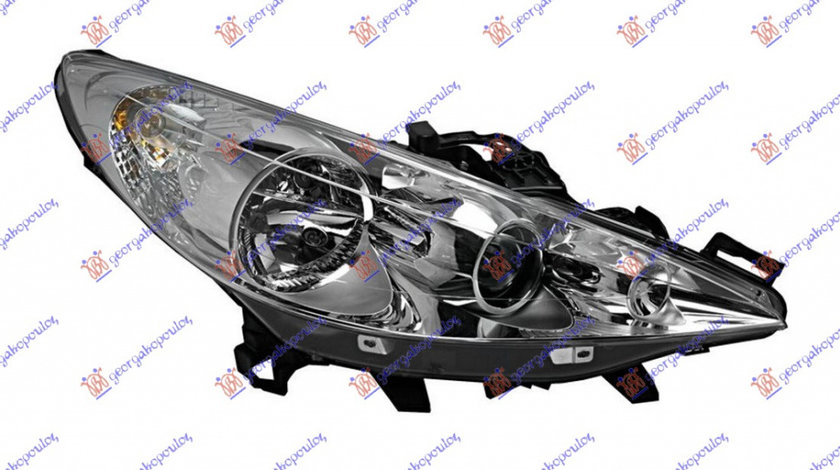 Far Electric Halogen Dreapta Peugeot 207 An 2006 2007 2008 2009 2010 2011 2012 2013 2014