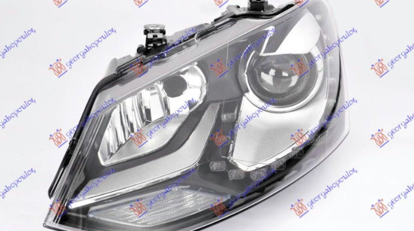 Far Electric Halogen Xenon Stanga VW Cross Polo 2009 2010 2011 2012 2013 2014 2015 2016 2017