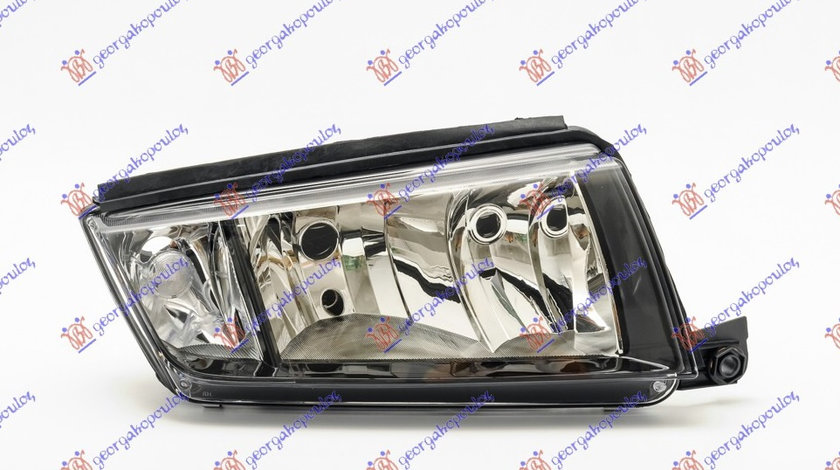 Far Electric pe Halogen Dreapta Skoda Fabia 1/I 1999 2000 2001 2002 2003 2004 2005 2006 2007 (Negru)