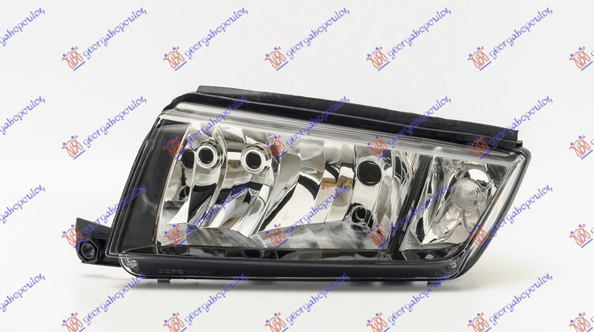 Far Electric pe Halogen Stanga Skoda Fabia 1/I 1999 2000 2001 2002 2003 2004 2005 2006 2007 (Negru)