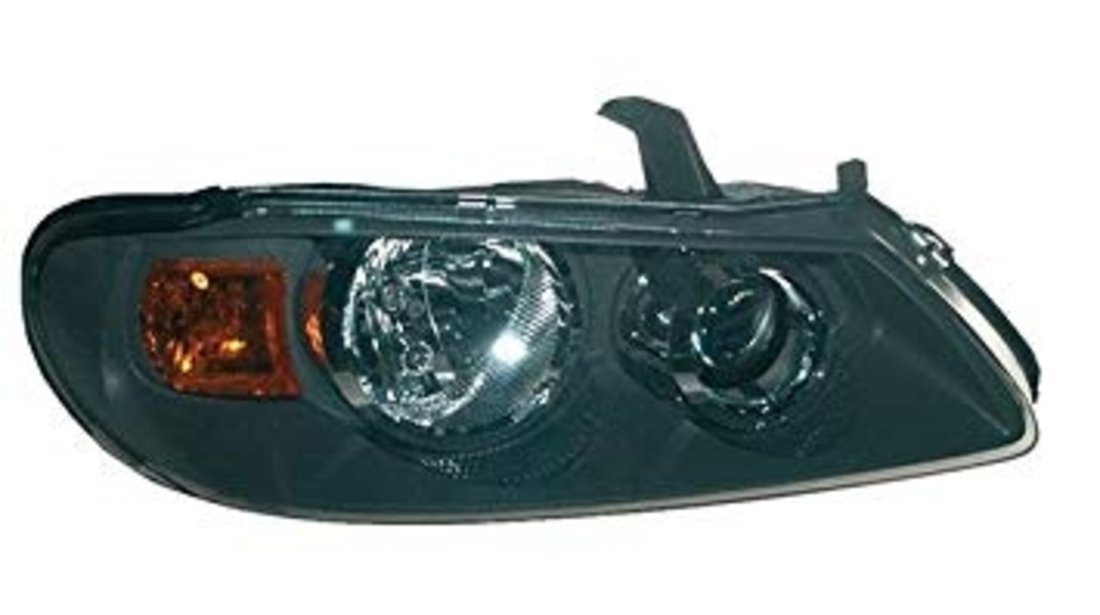 Far halogen negru stanga Nissan Almera N16 H/B 00/06 E-Mark dupa 2002