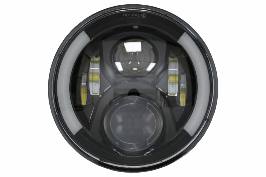 Far pentru Motocicleta 75W 7 inch IP67 H4 LED compatibil cu Honda CB400 CB500 CB1300 / Hornet 250 / Hornet 600 Hornet 900 / VTR250 VTEC400 HLU7INCHMOTO2