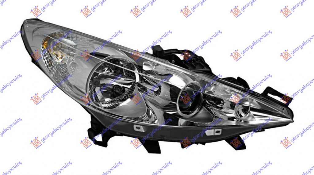 Far - Peugeot 207 2006 , 6206h4