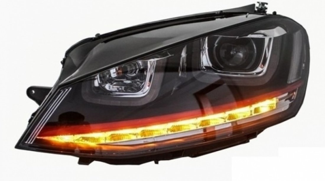 Far Stanga Am Volkswagen Golf 7 2012→ 3D LED R20 GTI Design HLVWG7GTILED