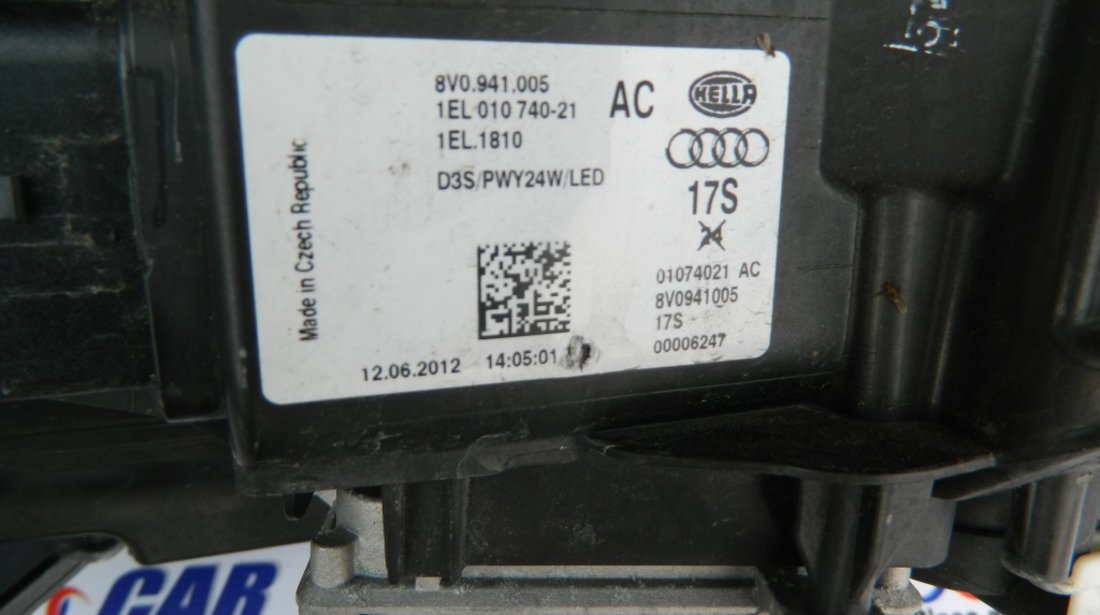 Far stanga Bi-Xenon Led Audi A3 8V 2012 - 2020 cod: 8V0941005