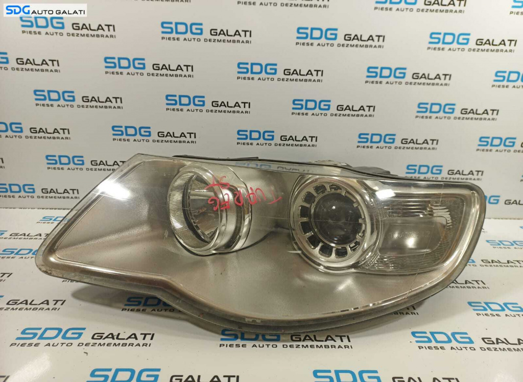 Far Stanga cu Lupa FARA Xenon Volkswagen Touareg 2007 - 2010 Cod 7L6941039A 1LL247032-09 [L1965]