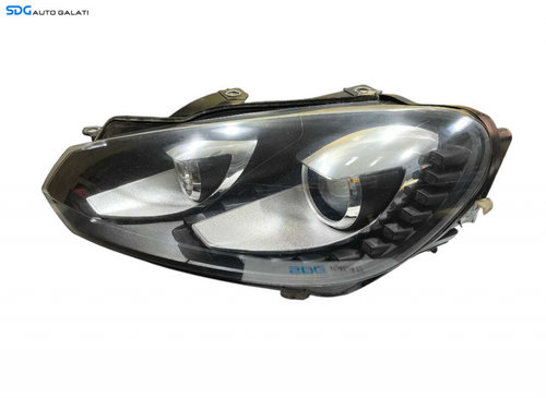 Far Stanga cu Lupa Xenon si LED EUROPA Volkswagen Golf 6 2008 - 2013 Cod 7L6941329B [LC2133]
