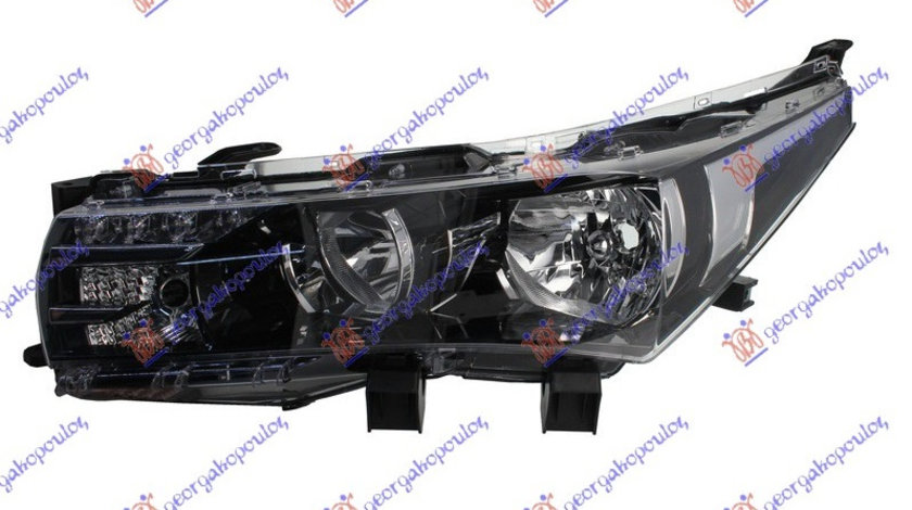 Far Stanga Electric Negru Cu Led Drl Toyota Corolla Sedan E 15 2013-2014-2015-2016