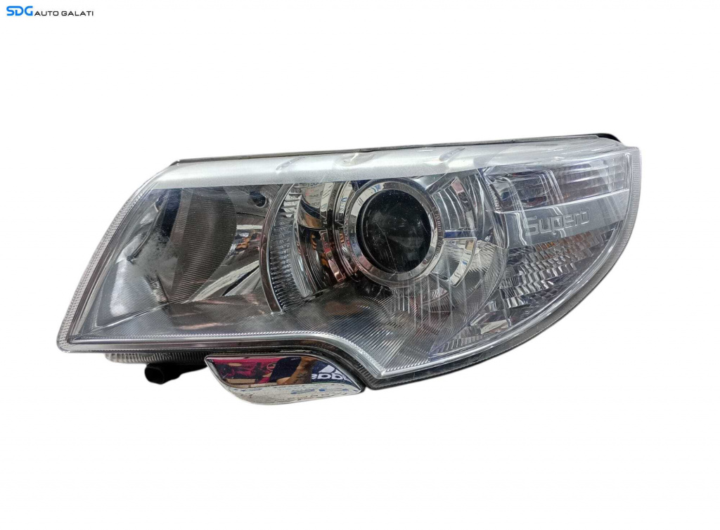 Far Stanga FARA Xenon Skoda Superb 2 2008 - 2015 Cod 3T2941017C (Ureche Lipsa) [LC0853]