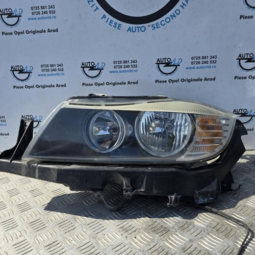 Far stanga fundal negru halogen BMW Seria 3 LCI 2008-2011 E90