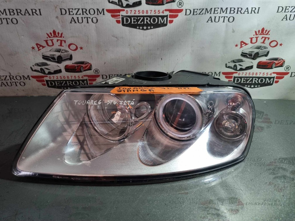 Far stanga halogen cu lupa 088393 VW Touareg I (7L) Non Facelift