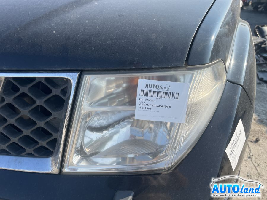 Far Stanga Halogen Nissan NAVARA D40 2004