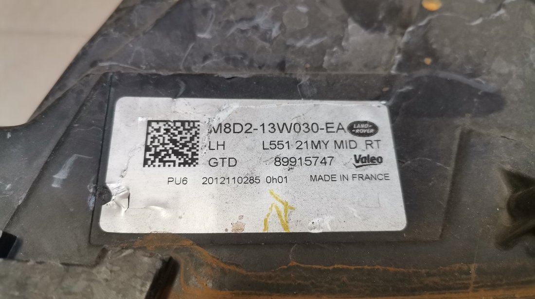 Far stanga Land Rover Range Rover Evoque L551 (2018-2022) cod M8D2-13W030-EA pentru piese