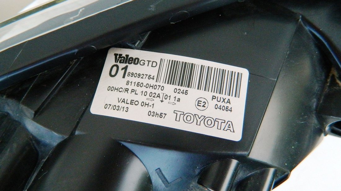 Far stanga Toyota Aygo model 2005- cod 81150-0H070 original