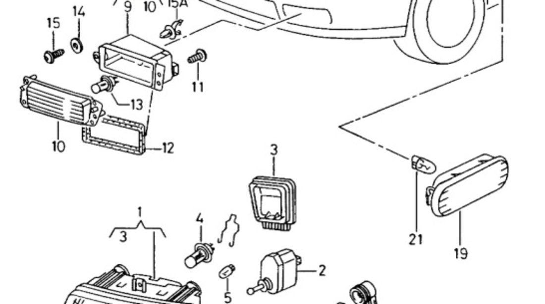 Far stanga Volkswagen Caddy (9K9) 2000 1.9 SDI OEM 6K5941702A