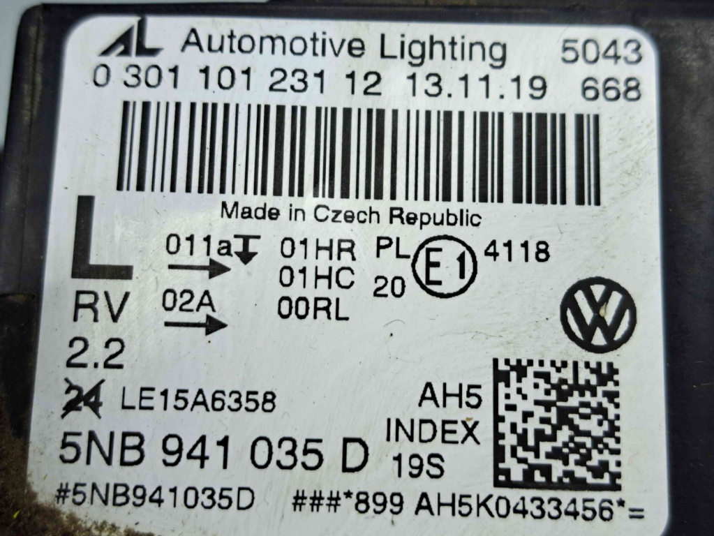 Far stanga Volkswagen Tiguan II (5N) [Fabr 2016-2018] 5NB941035D