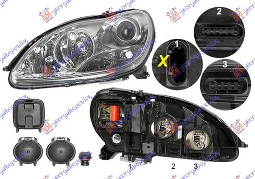 Far Xenon - Mercedes S Class (W220) 1998 , A2208202361