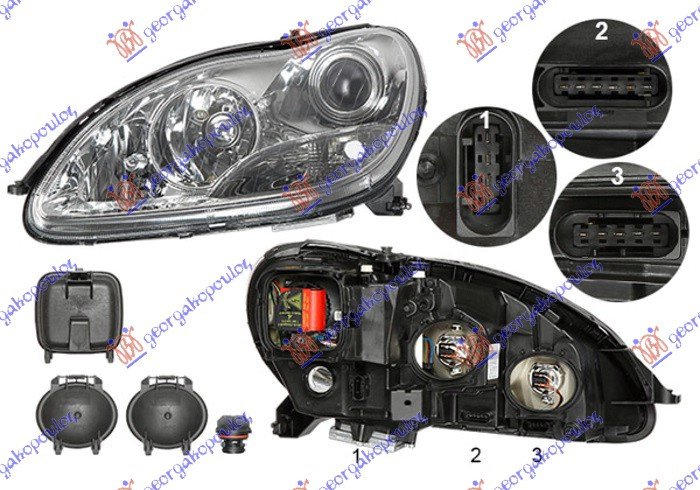 Far Xenon - Mercedes S Class (W220) 1998 , A2208204361