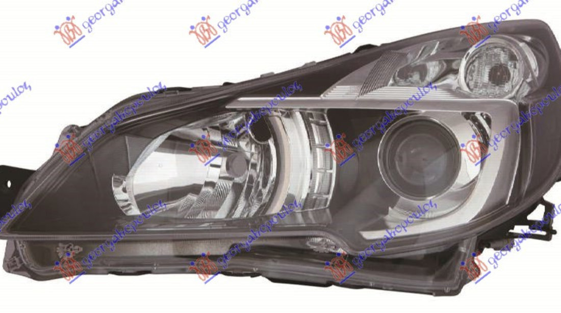 Far Xenon Stanga Subaru Legacy/OutBack An 2010 2011 2012 2013 (Fundal Negru)