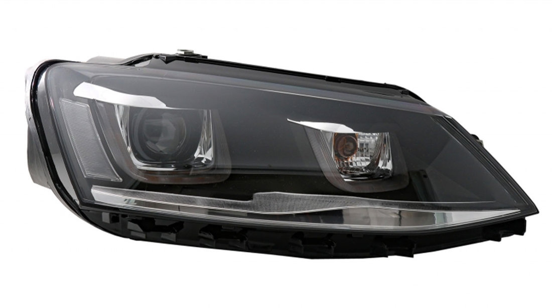 Faruri 3D LED compatibile cu VW Jetta Mk6 (11-17)