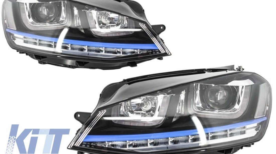 Faruri 3D LED Volkswagen Golf 7 VII (2012-up) GTE Design Semnal LED