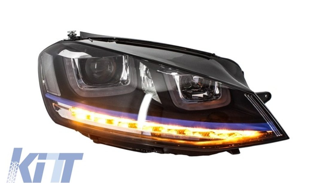 Faruri 3D LED Volkswagen Golf 7 VII (2012-up) GTE Design Semnal LED