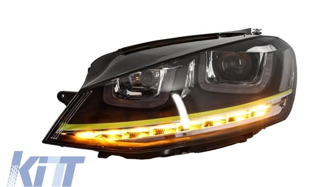 Faruri 3D LED Volkswagen Golf 7 VII (2012-up) R400 Design Semnal LED