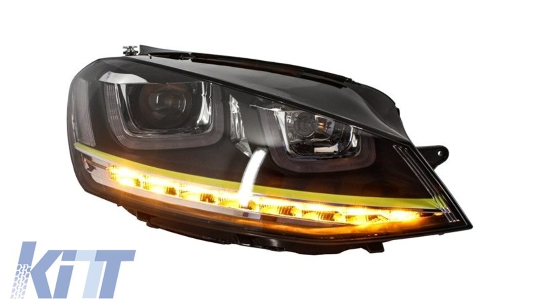 Faruri 3D LED Volkswagen Golf 7 VII (2012-up) R400 Design Semnal LED