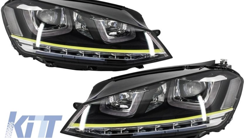 Faruri 3D LED Volkswagen Golf 7 VII (2012-up) R400 Design Semnal LED