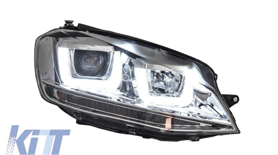 Faruri 3D LED Volkswagen Golf VII (2012-up) R-Line Chrome