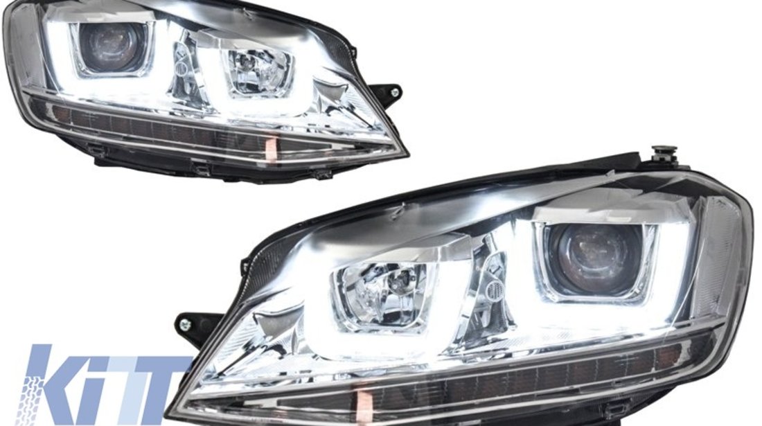 Faruri 3D LED Volkswagen Golf VII (2012-up) R-Line Chrome