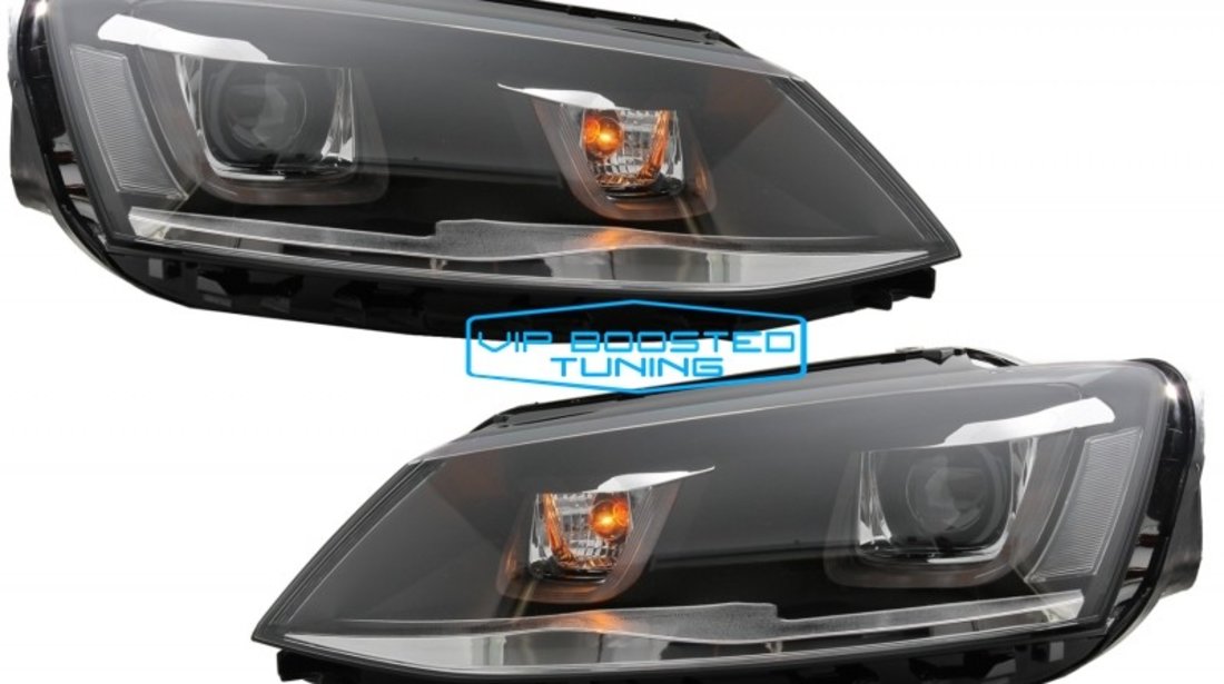 Faruri 3D LED VW Jetta Mk6 VI (2011-2017) GTI 3D U Design