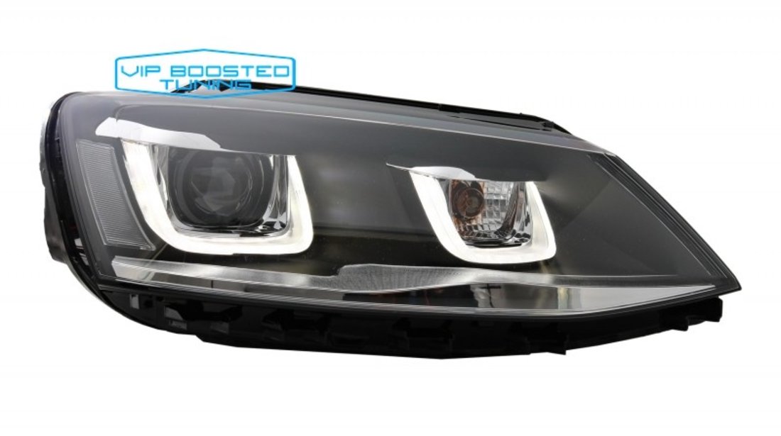 Faruri 3D LED VW Jetta Mk6 VI (2011-2017) GTI 3D U Design