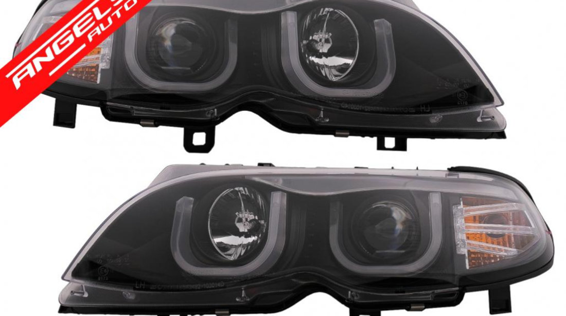 Faruri 3D U LED Angel Eyes BMW Seria 3 E46 Facelift (09.2001-03.2005)