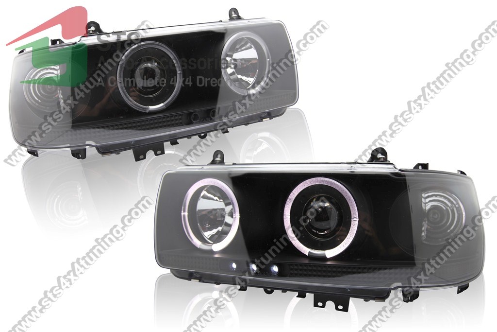 FARURI ANGEL EYE+LED TOYOTA LAND CRUISER FJ80 1990-1997 CU LUPA BK [V2]