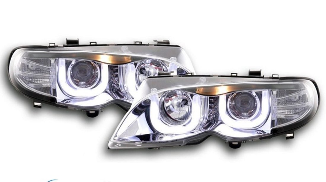 Faruri Angel Eyes 3D BMW Seria 3 E46 Dragon Light