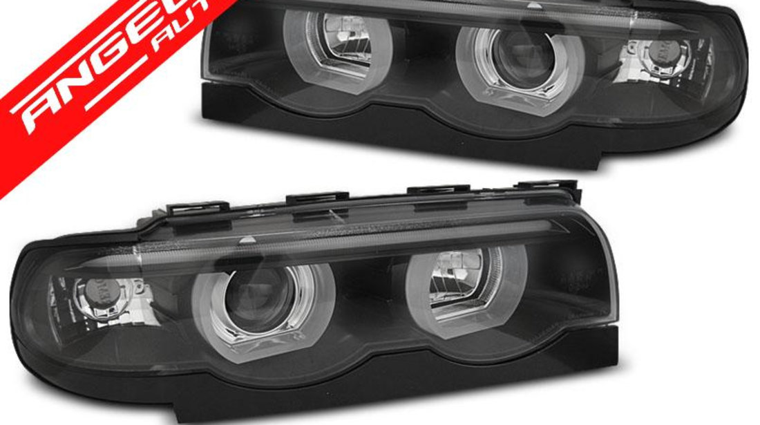 Faruri ANGEL EYES 3D BMW Seria 7 E38 1994-2001 Black Design