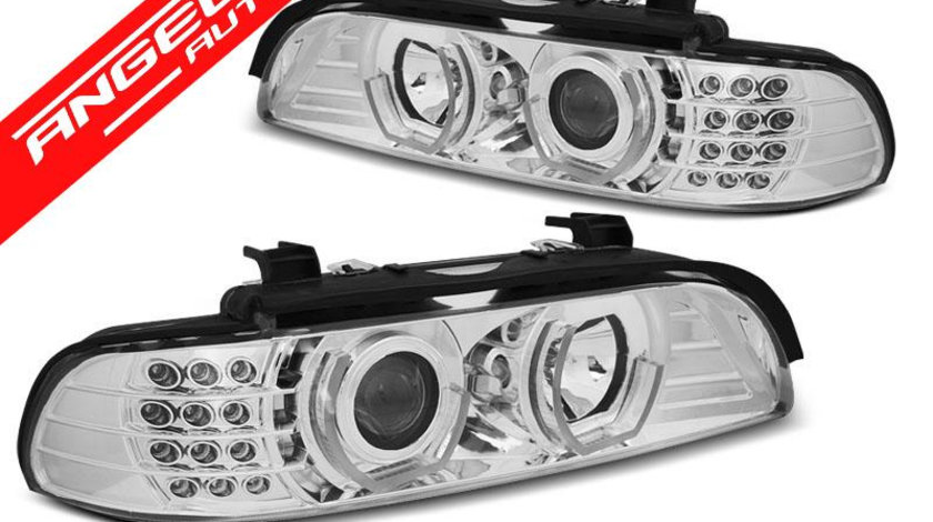 Faruri ANGEL EYES 3D CHROME potrivite pentru BMW E39 09.95-06.03