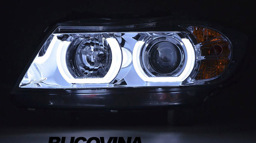 FARURI ANGEL EYES 3D LED BMW E90/ E91 (05-11) CROM