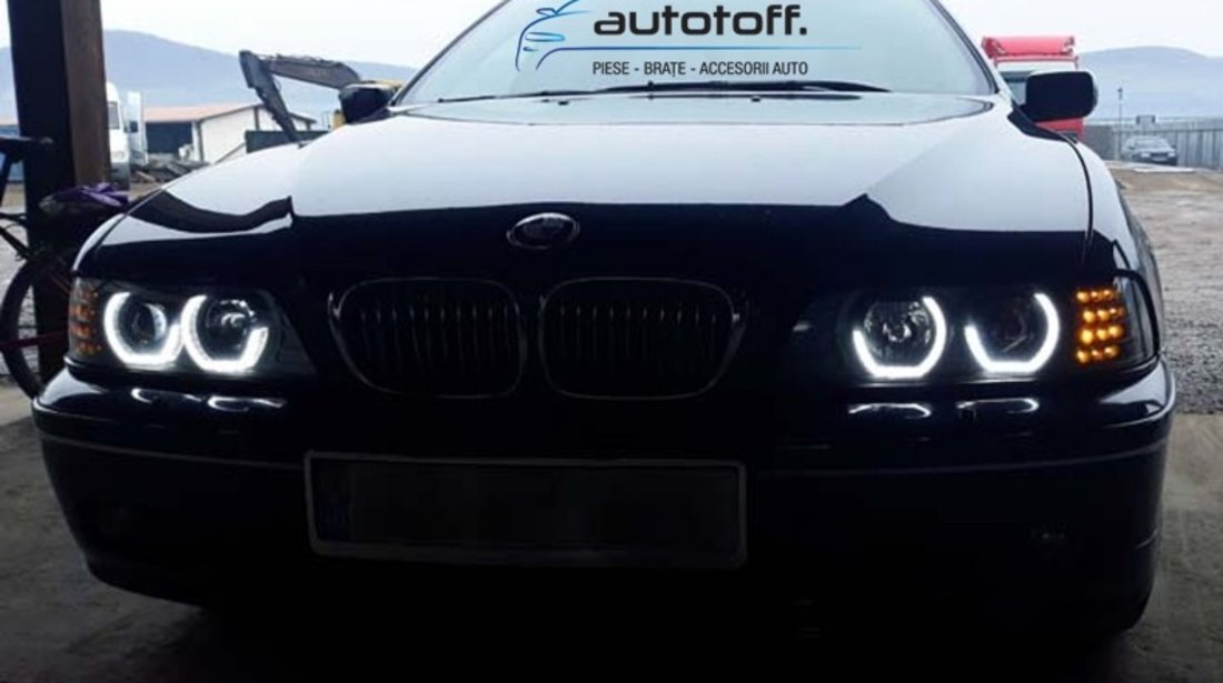 Faruri Angel Eyes 3D LED BMW Seria 5 E39 (1995-2003)