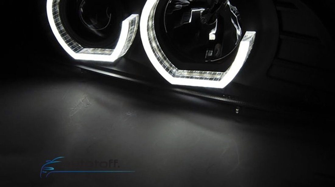 Faruri Angel Eyes 3D LED BMW Seria 5 E39 (1995-2003)