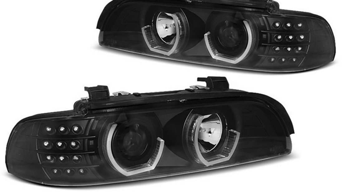 Faruri Angel Eyes 3D LED BMW Seria 5 E39 (1995-2003)