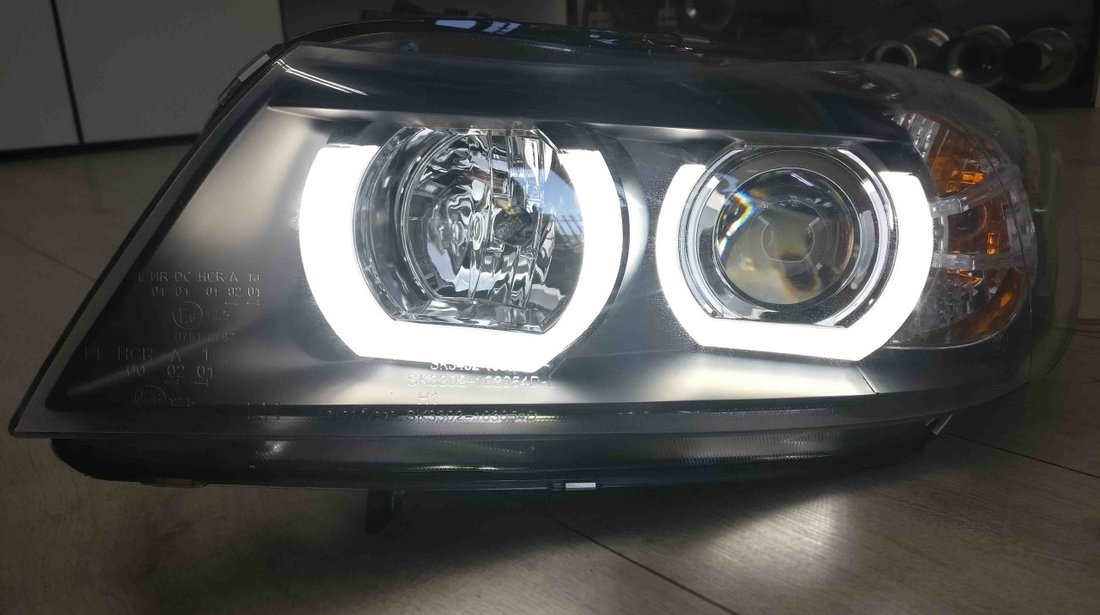 FARURI ANGEL EYES 3D LED compatibile cu BMW E90/E91 (05-11)