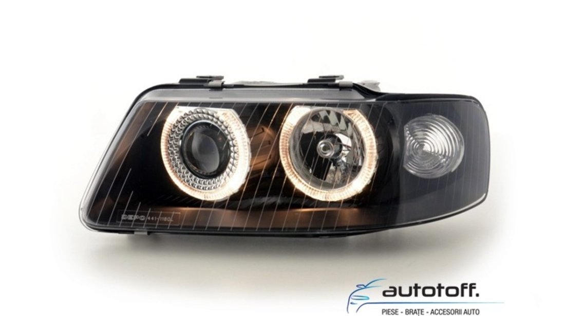 Faruri Angel Eyes AUDI A3 8L (1996-2003) Negru