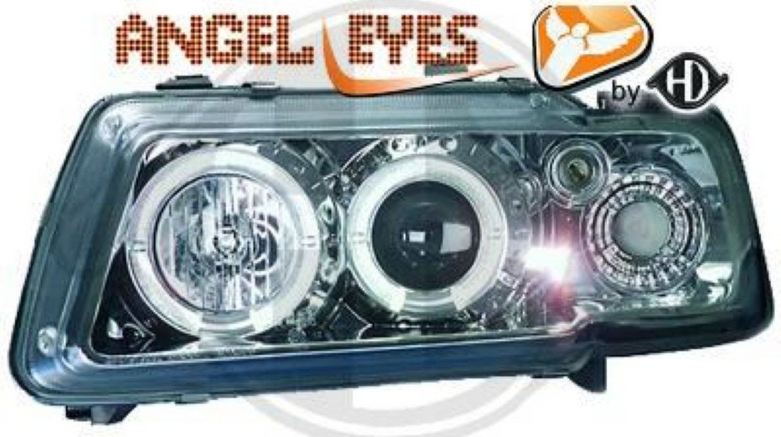 FARURI ANGEL EYES AUDI A3 8L FUNDAL CROM SAU NEGRU