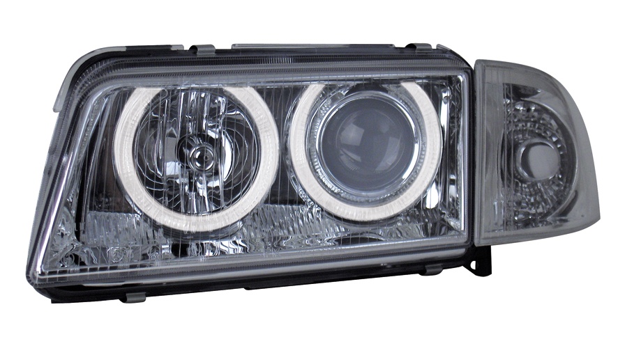FARURI ANGEL EYES AUDI A4 B5 XENON FUNDAL CROM -COD FKFSXAI301