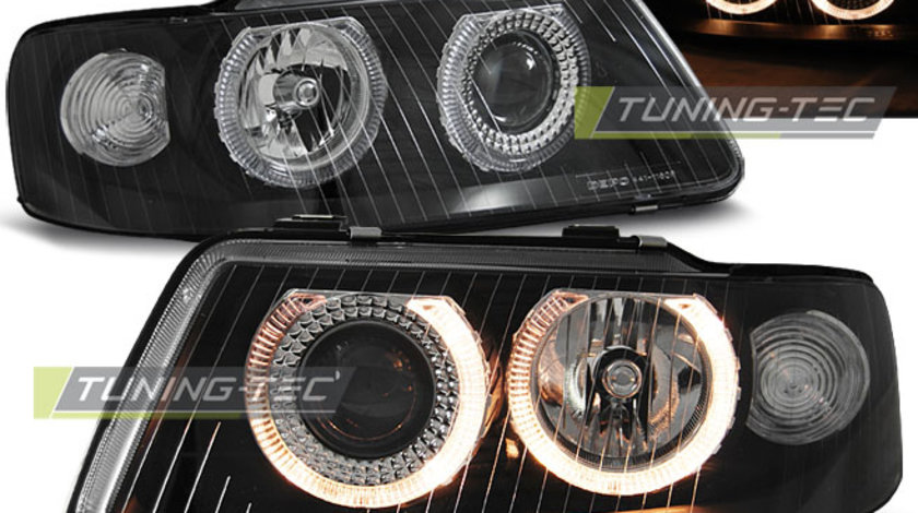 Faruri ANGEL EYES BLACK compatibila AUDI A3 09.00-05.03