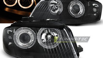 Faruri ANGEL EYES BLACK compatibila AUDI A3 8P 05....